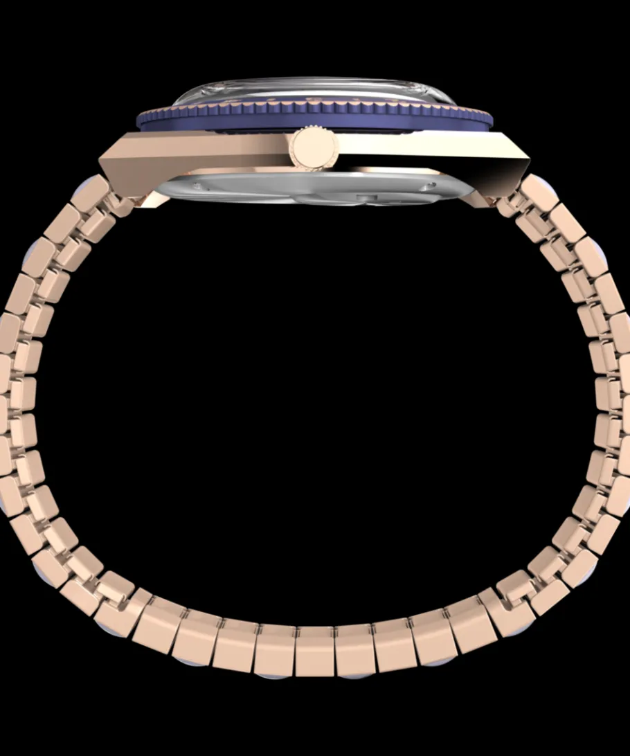 Women Timex Bracelet*Q ® 36mm Stainless Steel Expansion Band Watch