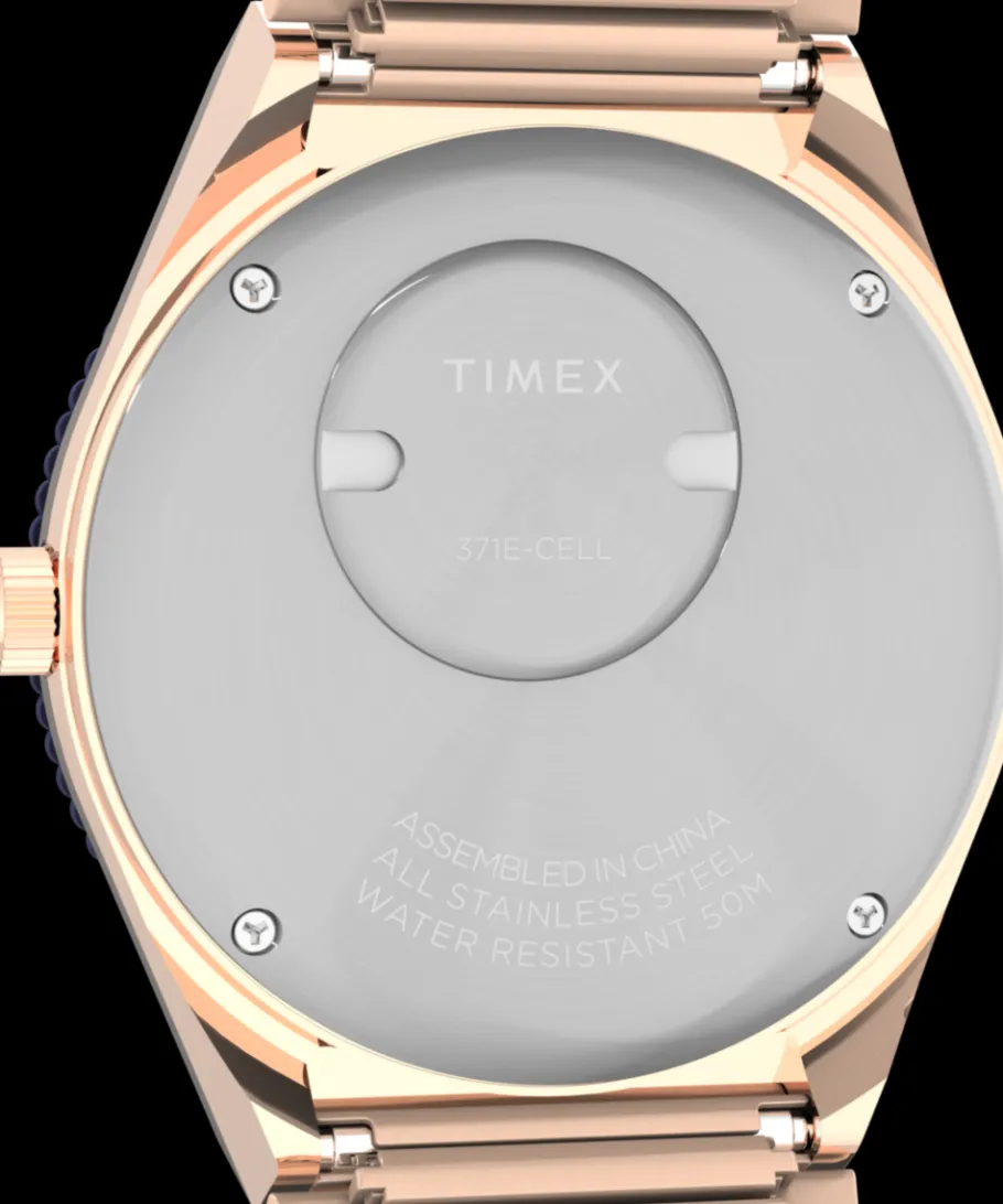 Women Timex Bracelet*Q ® 36mm Stainless Steel Expansion Band Watch
