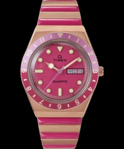 Women Timex Bracelet*Q 36mm Stainless Steel Expansion Band Watch