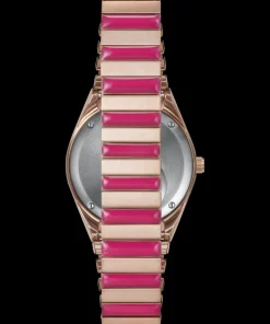 Women Timex Bracelet*Q 36mm Stainless Steel Expansion Band Watch