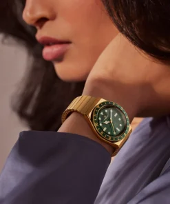 Women Timex Gold-tone|Bracelet*Q ® 36mm Stainless Steel Expansion Band Watch