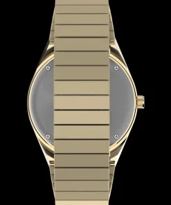Women Timex Gold-tone|Bracelet*Q ® 36mm Stainless Steel Expansion Band Watch