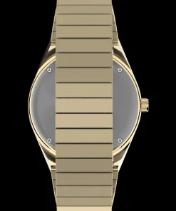 Women Timex Gold-tone|Bracelet*Q ® 36mm Stainless Steel Expansion Band Watch