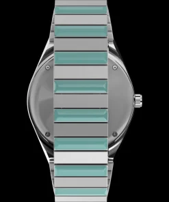 Women Timex Silver-tone|Bracelet*Q ® 36mm Stainless Steel Expansion Band Watch