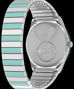 Women Timex Silver-tone|Bracelet*Q ® 36mm Stainless Steel Expansion Band Watch