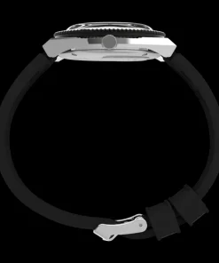 Timex Vintage|Black Watches*Q 38mm Synthetic Rubber Strap Watch