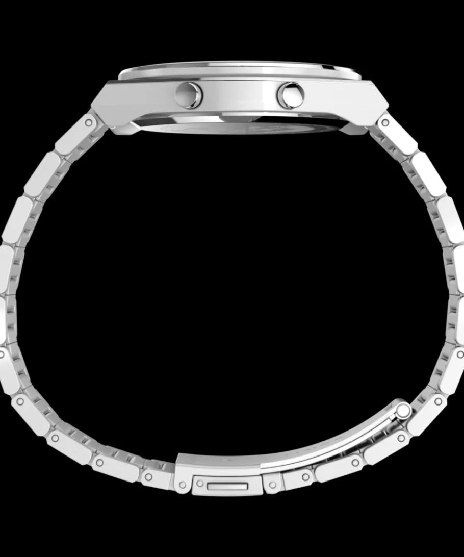 Timex Vintage|Stainless Steel*Q ® Q80 Continental 39mm Stainless Steel Bracelet Watch