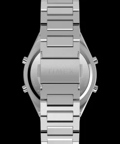 Timex Vintage|Stainless Steel*Q ® Q80 Continental 39mm Stainless Steel Bracelet Watch