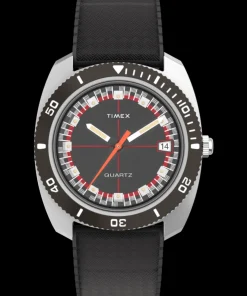 Timex Vintage|Father's Day Gifts*Q Reissue 1971 Velocity 36mm Synthetic Rubber Strap Watch