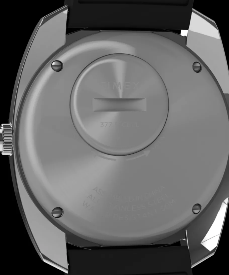 Timex Vintage|Father's Day Gifts*Q Reissue 1971 Velocity 36mm Synthetic Rubber Strap Watch