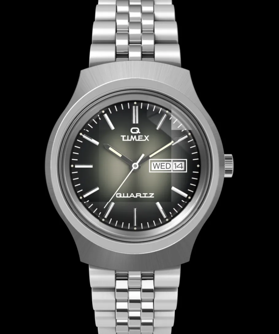Timex Vintage|Stainless Steel*Q Reissue Dégradé 38mm Stainless Steel Bracelet Watch