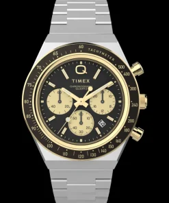 Timex Vintage|Stainless Steel*Q ® Chronograph 40mm Stainless Steel Bracelet Watch