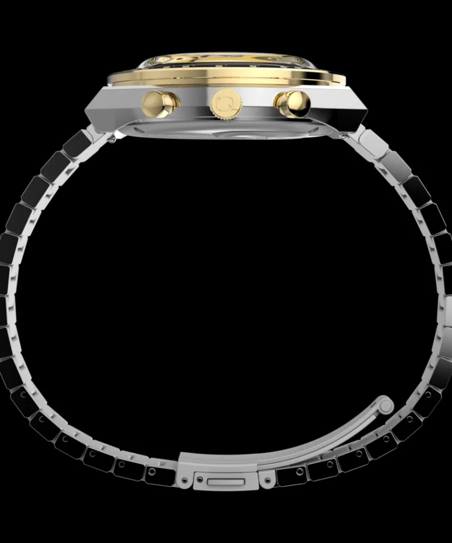 Timex Vintage|Stainless Steel*Q ® Chronograph 40mm Stainless Steel Bracelet Watch