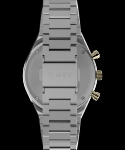 Timex Vintage|Stainless Steel*Q ® Chronograph 40mm Stainless Steel Bracelet Watch