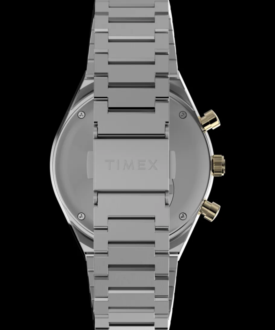 Timex Vintage|Stainless Steel*Q ® Chronograph 40mm Stainless Steel Bracelet Watch