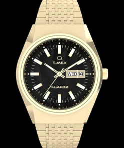 Timex Vintage|Stainless Steel*Q ® Falcon Eye 38mm Stainless Steel Bracelet Watch