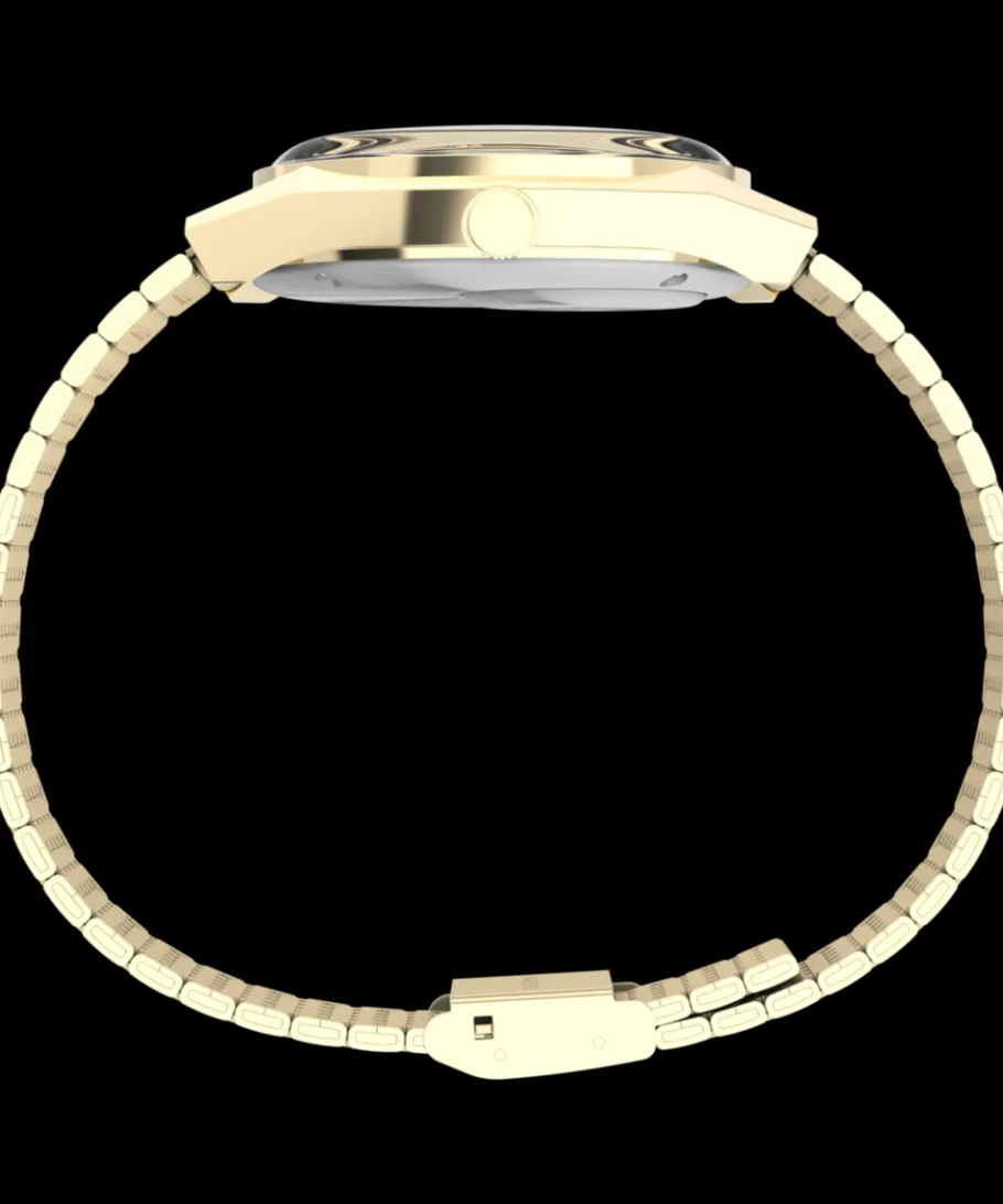 Timex Vintage|Stainless Steel*Q ® Falcon Eye 38mm Stainless Steel Bracelet Watch