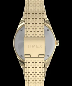 Timex Vintage|Stainless Steel*Q ® Falcon Eye 38mm Stainless Steel Bracelet Watch