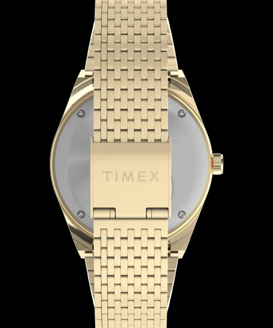 Timex Vintage|Stainless Steel*Q ® Falcon Eye 38mm Stainless Steel Bracelet Watch