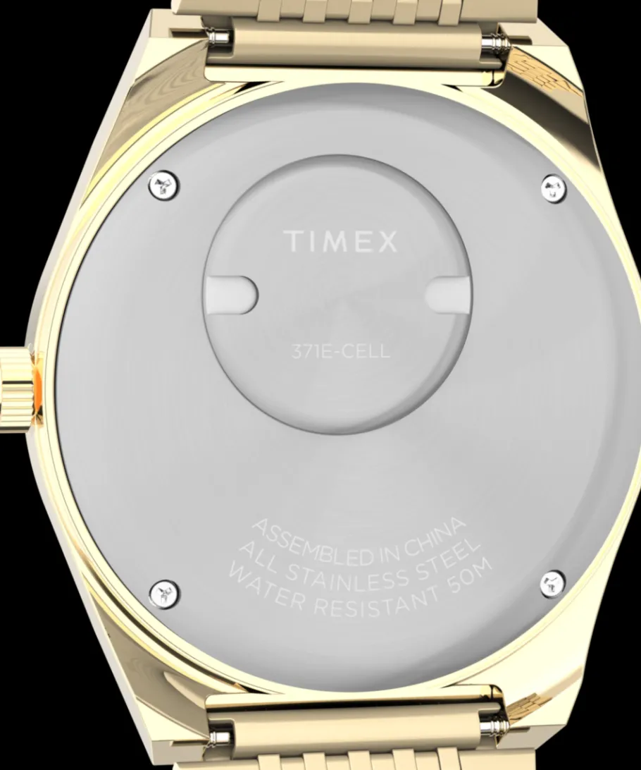 Timex Vintage|Stainless Steel*Q ® Falcon Eye 38mm Stainless Steel Bracelet Watch