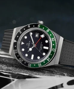 Timex Vintage|Father's Day Gifts*Q ® GMT 38mm Synthetic Rubber Strap Watch