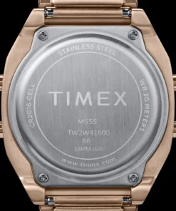 Women Timex Gold-tone|Digital*80 36mm Stainless Steel Expansion Band Watch