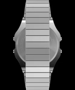 Women Timex Silver-tone|Digital*80 34mm Stainless Steel Expansion Band Watch