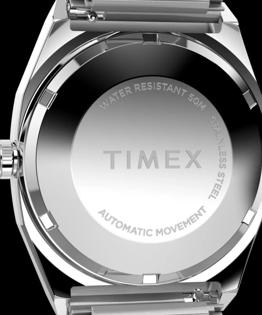 Timex Vintage|Automatic*® Automatic 1983 E Line 34mm Stainless Steel Expansion Band Watch