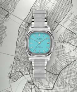 Timex Vintage|Automatic*® Automatic 1983 E Line 34mm Stainless Steel Expansion Band Watch