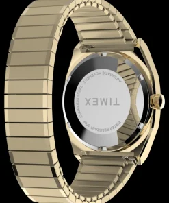 Timex Vintage|Automatic*® Automatic 1983 E Line 34mm Gold Tone Expansion Band Watch