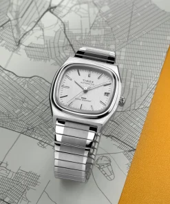 Timex Vintage|Automatic*® Automatic 1983 E Line Reissue 34mm Stainless Steel Expansion Ba