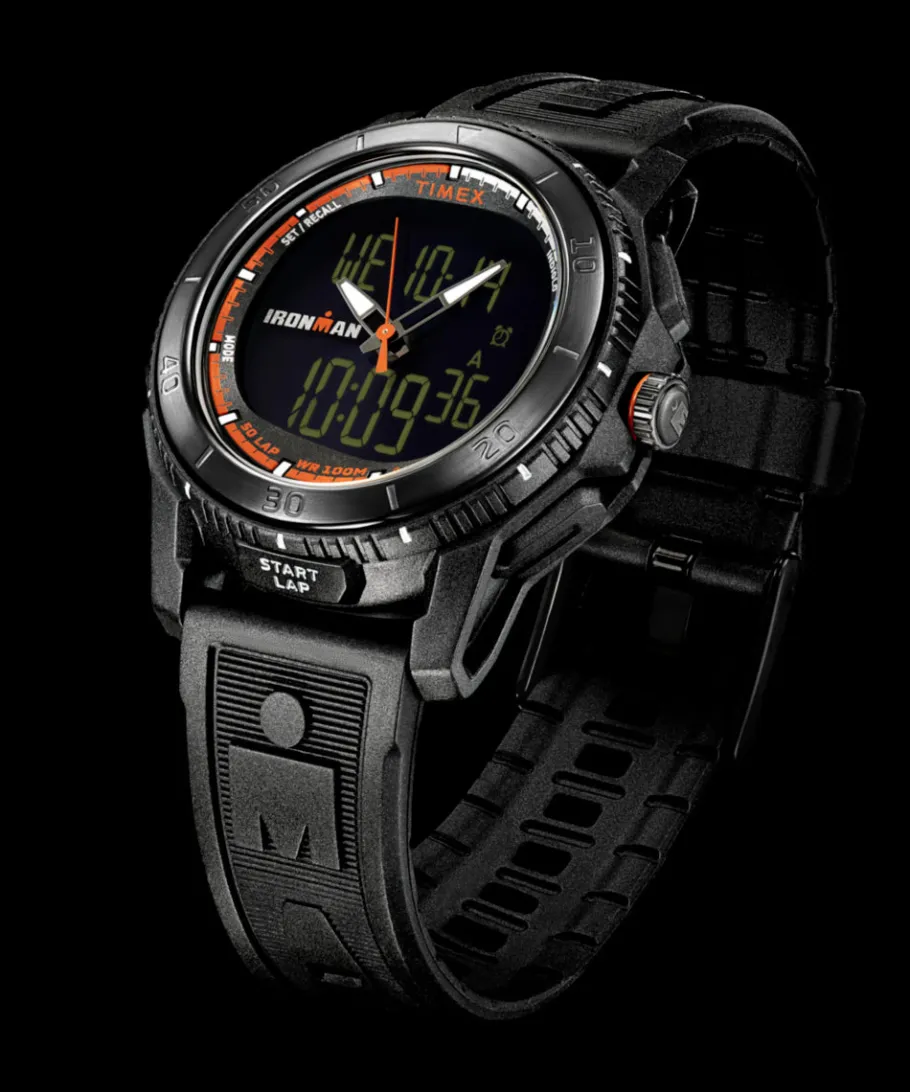 Timex Digital|Chronograph*® IRONMAN® Adrenaline Ana-digi 46mm PU Strap Watch