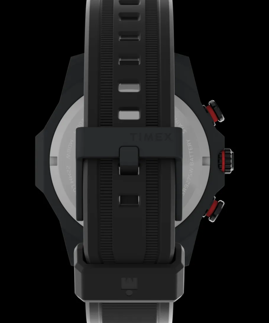 Timex Digital|Chronograph*® IRONMAN® Adrenaline Chronograph 48mm PU Strap Watch
