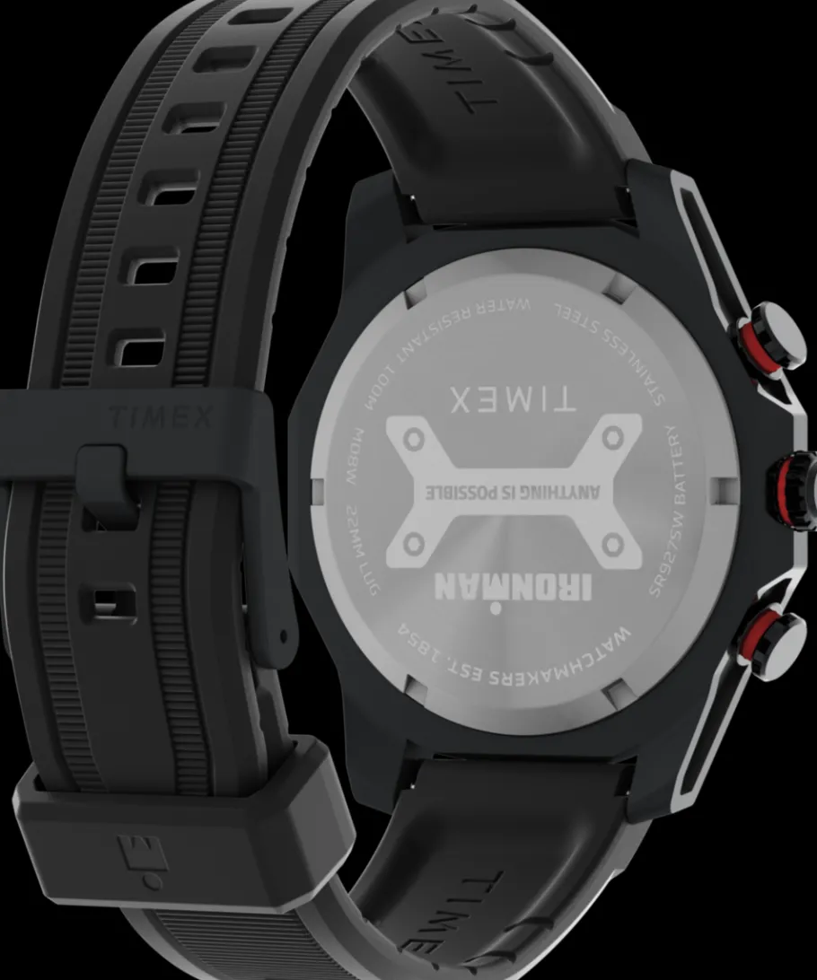 Timex Digital|Chronograph*® IRONMAN® Adrenaline Chronograph 48mm PU Strap Watch