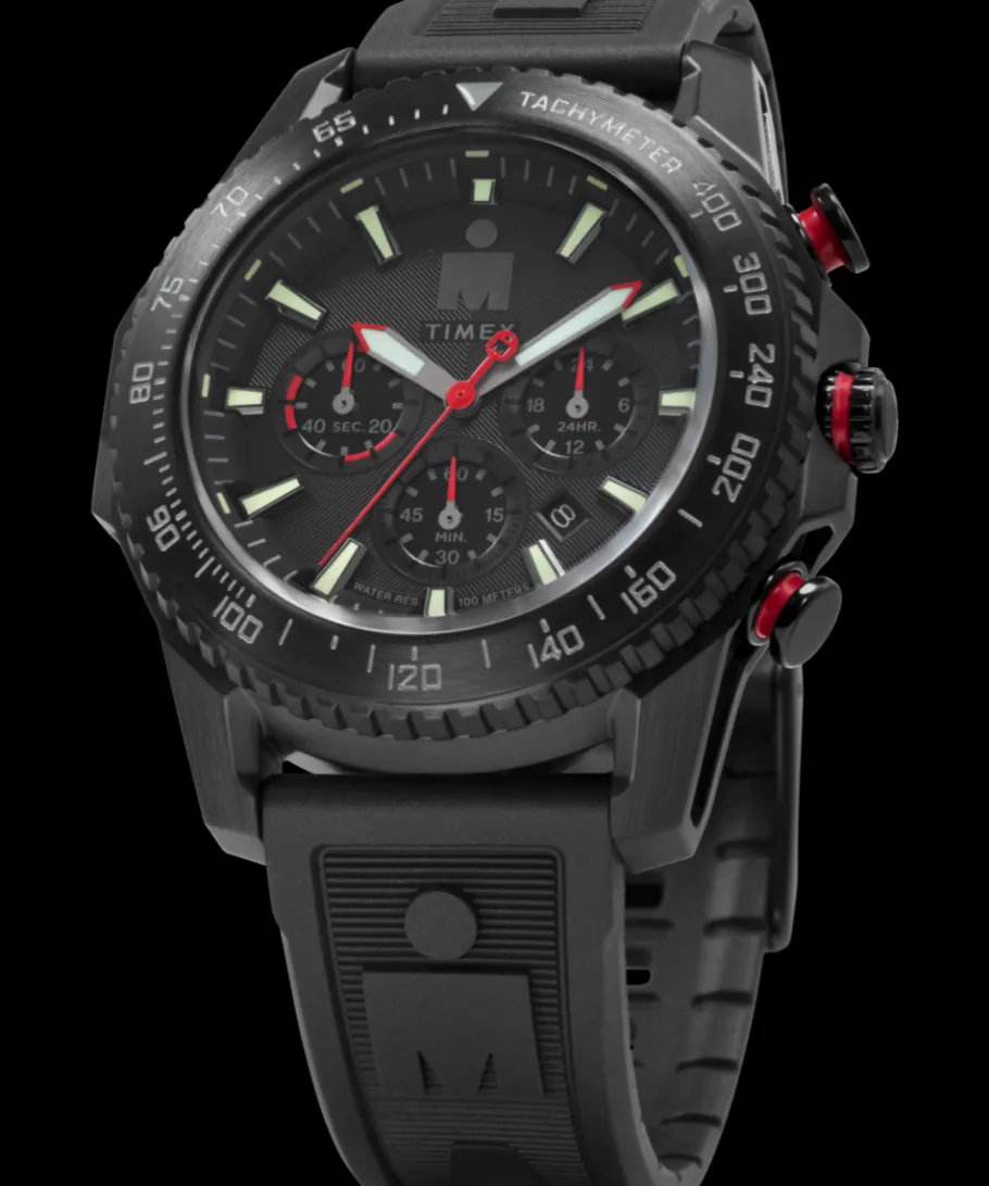 Timex Digital|Chronograph*® IRONMAN® Adrenaline Chronograph 48mm PU Strap Watch