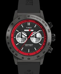 Timex Chronograph|Black Watches*® IRONMAN® Challenger Chronograph 44mm Silicone Strap Watch