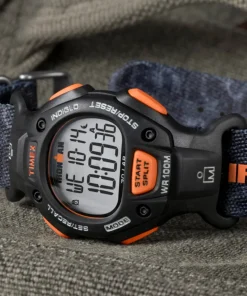 Timex Digital|Chronograph*® IRONMAN® Classic 30-Lap 38mm Recycled Fabric Strap Watch