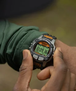 Timex Digital*® IRONMAN® Flix 100 Lap 42mm PU Strap Watch