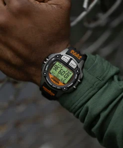 Timex Digital*® IRONMAN® Flix 100 Lap 42mm PU Strap Watch
