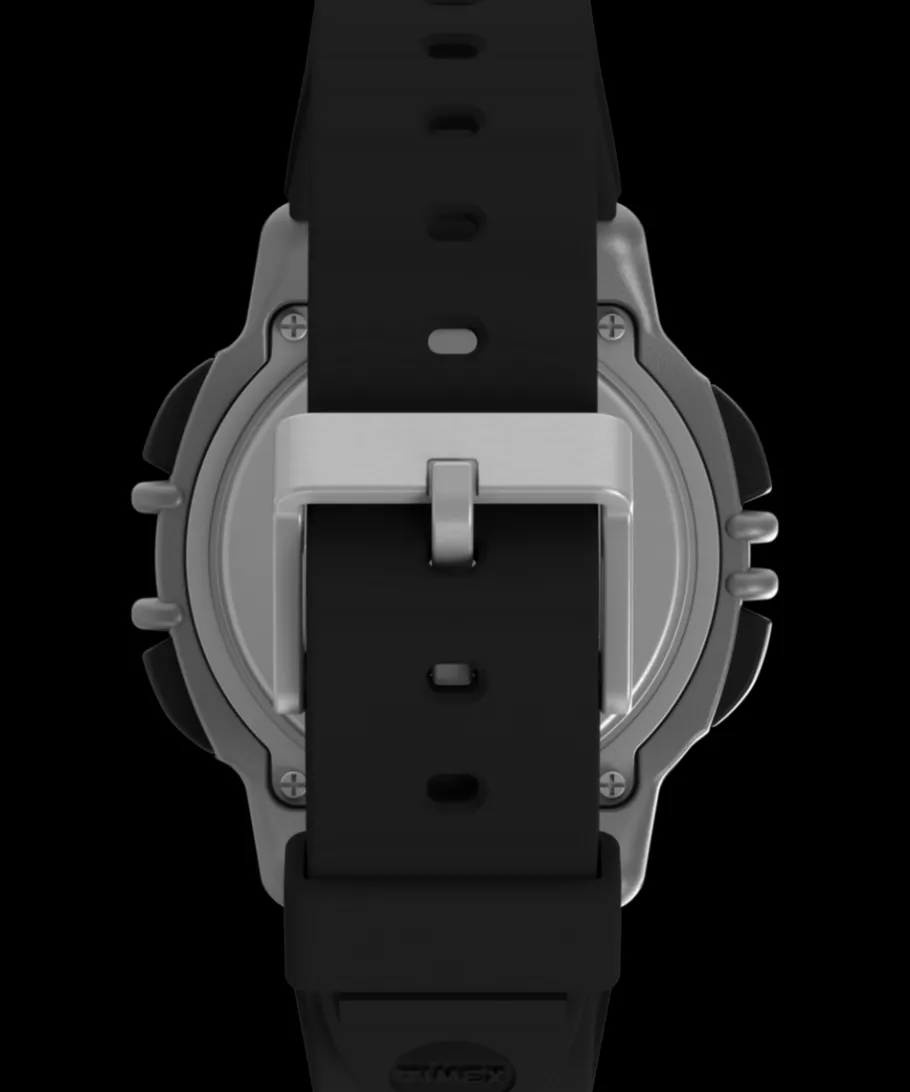 Timex Digital*® IRONMAN® Flix 100 Lap 42mm PU Strap Watch