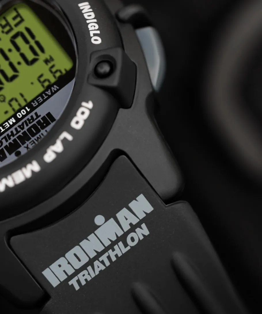 Timex Digital*® IRONMAN® Flix 100 Lap 42mm PU Strap Watch