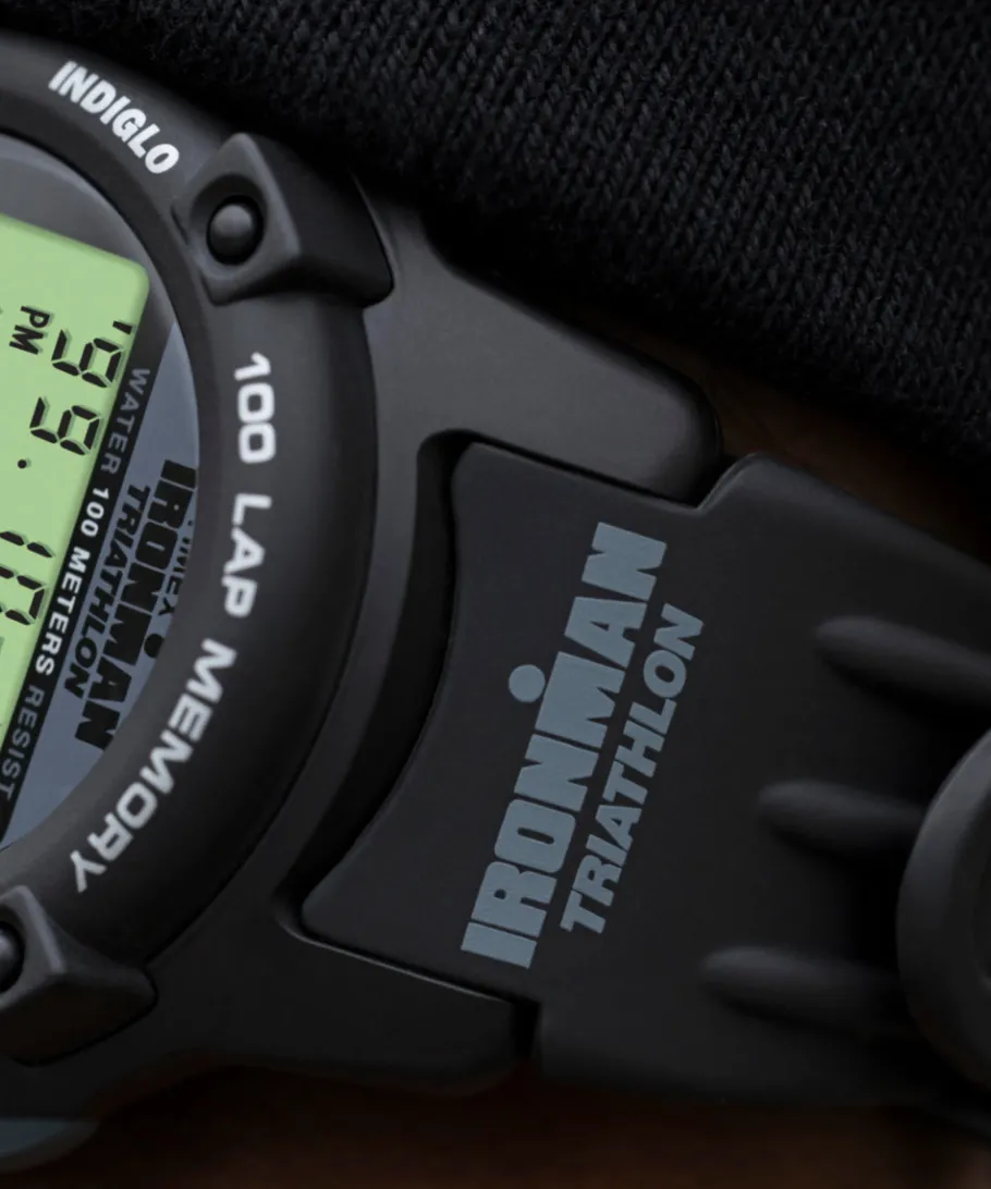 Timex Digital*® IRONMAN® Flix 100 Lap 42mm PU Strap Watch