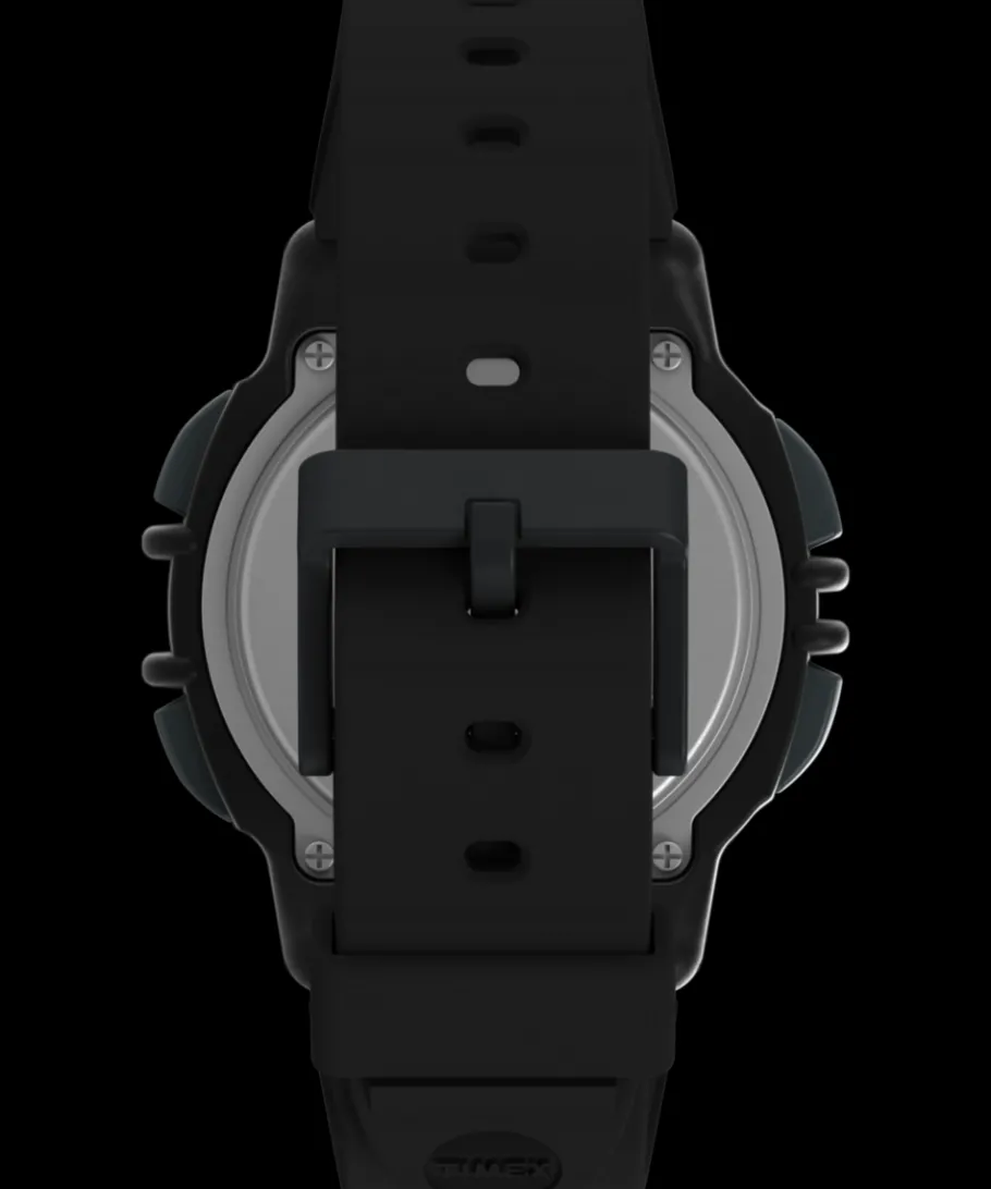 Timex Digital*® IRONMAN® Flix 100 Lap 42mm PU Strap Watch
