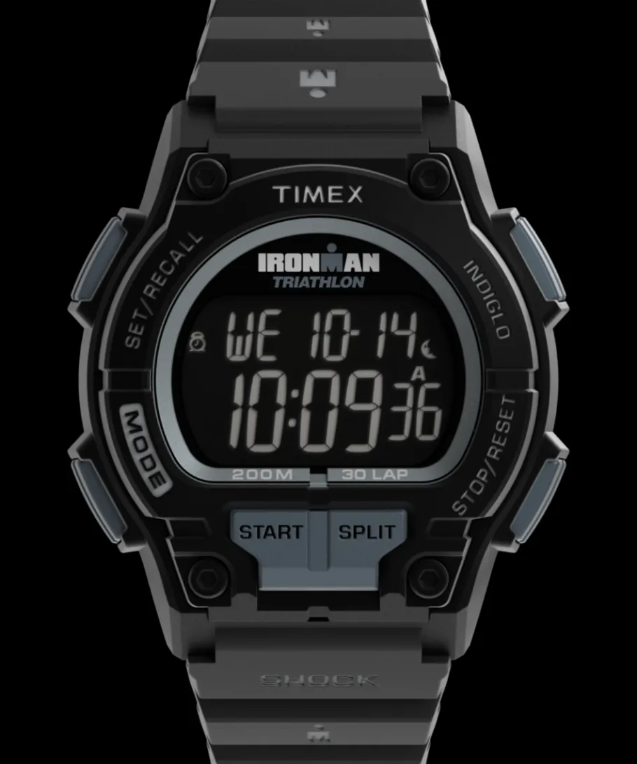 Timex Digital|Chronograph*® IRONMAN® Shock Endure 42mm Resin Strap Watch