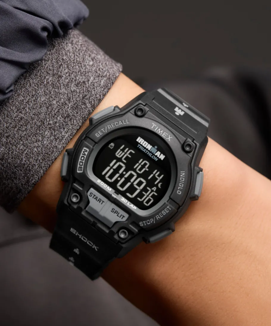 Timex Digital|Chronograph*® IRONMAN® Shock Endure 42mm Resin Strap Watch