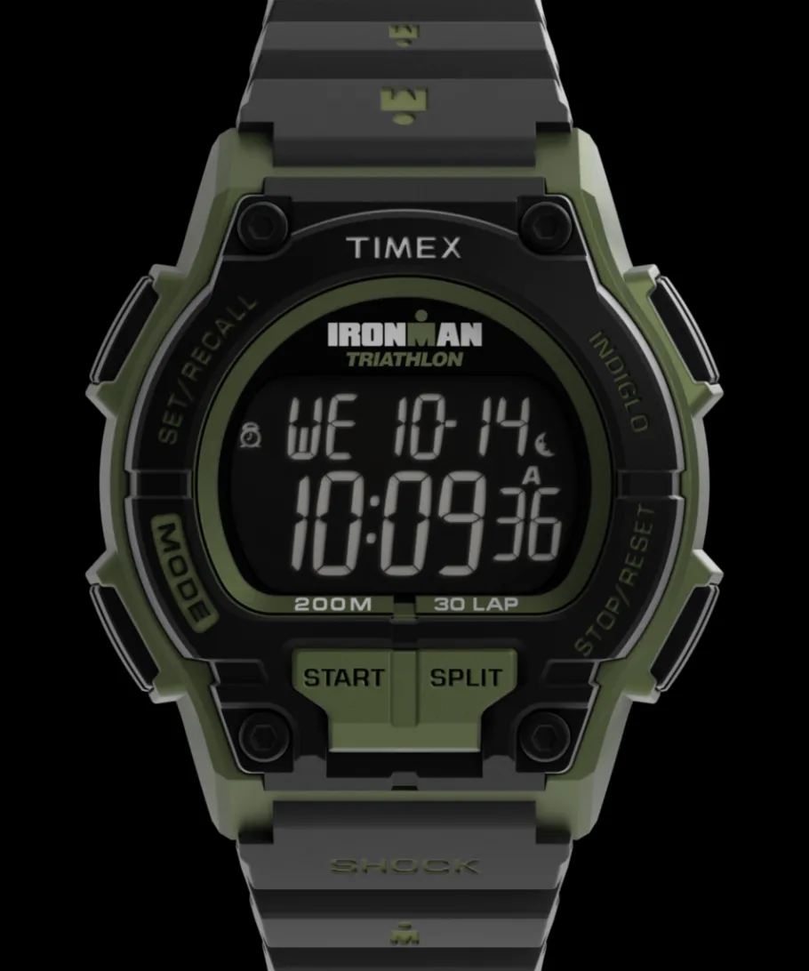 Timex Digital|Chronograph*® IRONMAN® Shock Endure 42mm Resin Strap Watch