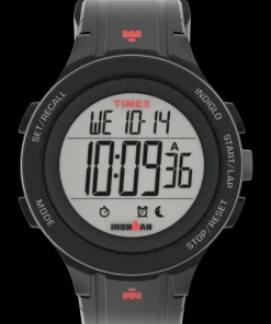 Timex Digital|Chronograph*® IRONMAN® T200 42mm Silicone Strap Watch