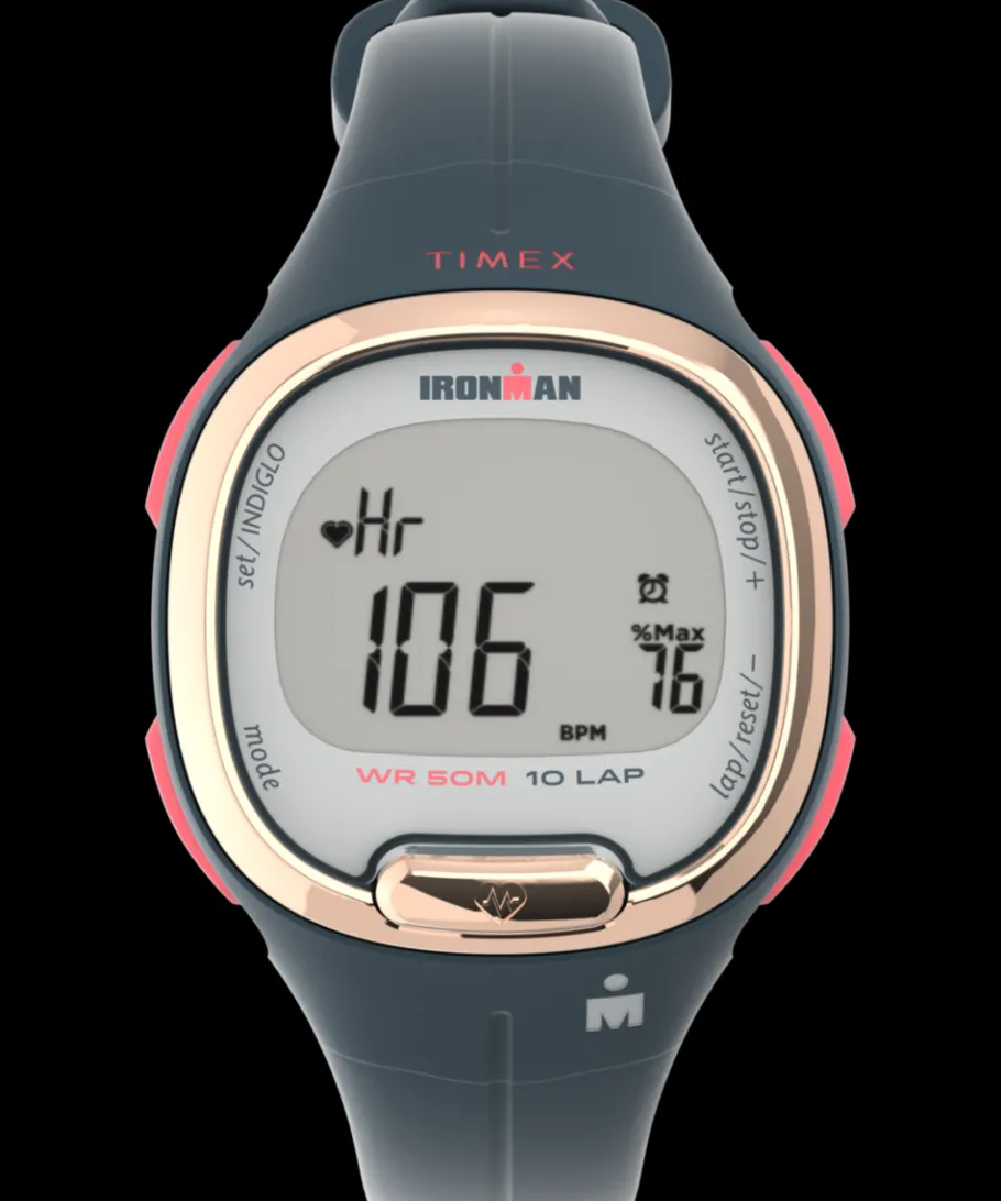 Women Timex Digital*Ironman HeartFIT™ Transit+ 33mm Resin Strap Activity and Heart R