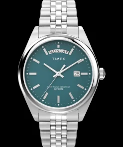 Timex Stainless Steel|Father's Day Gifts*Legacy Day and Date 41mm Stainless Steel Bracelet Watch