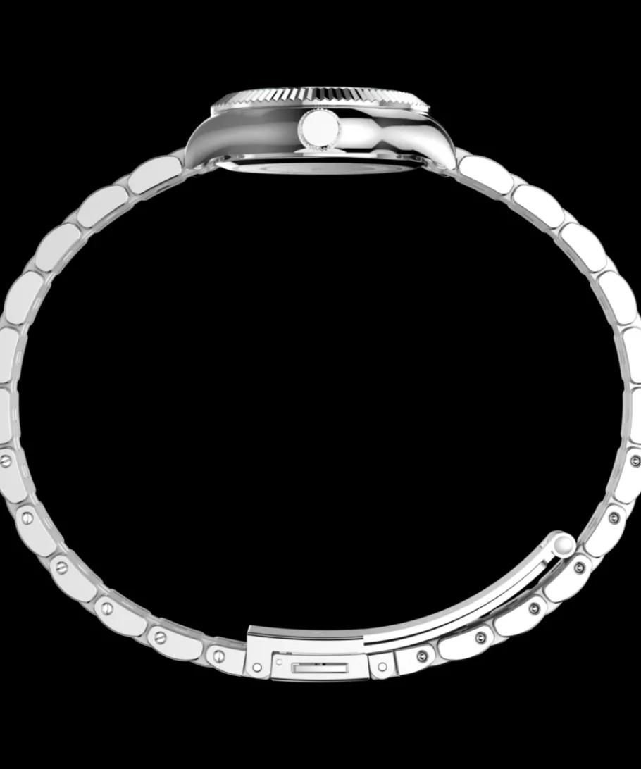 Women Timex Small|Silver-tone*Legacy Mini 25mm Stainless Steel Bracelet Watch